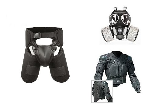 Armor similar to what James Holmes was wearing when he entered the movie theater.