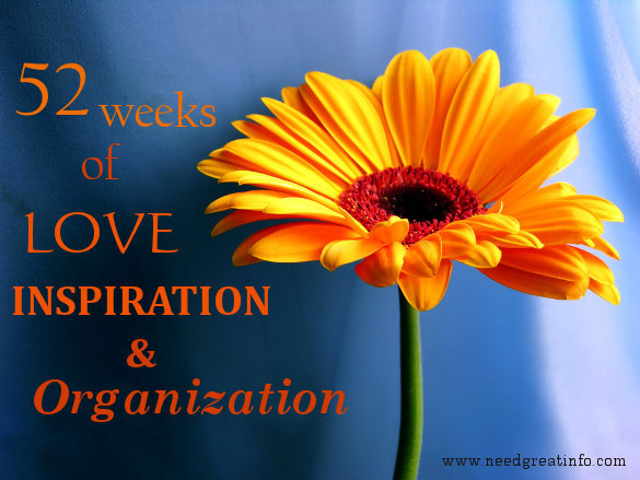 52 weeks of love inspiration and organization