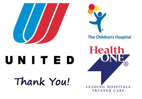 Thank you to United Airlines, Children's Hospital and Health One for providing free services to all the victims.